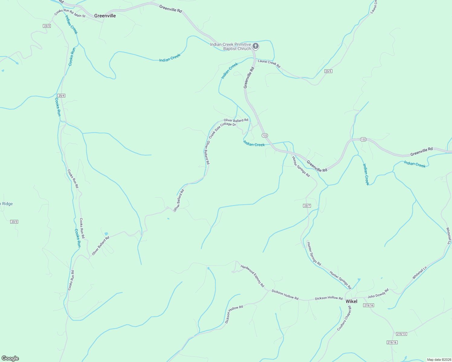 map of restaurants, bars, coffee shops, grocery stores, and more near 812 Oliver Ballard Road in Lindside