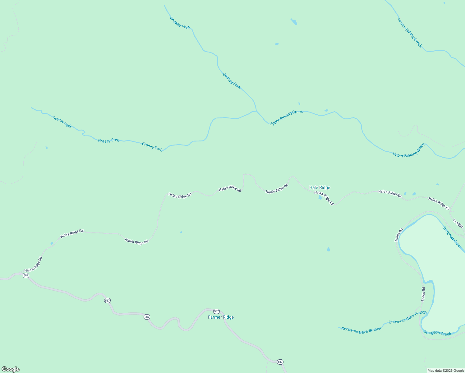 map of restaurants, bars, coffee shops, grocery stores, and more near Hale's Ridge Road in Beattyville