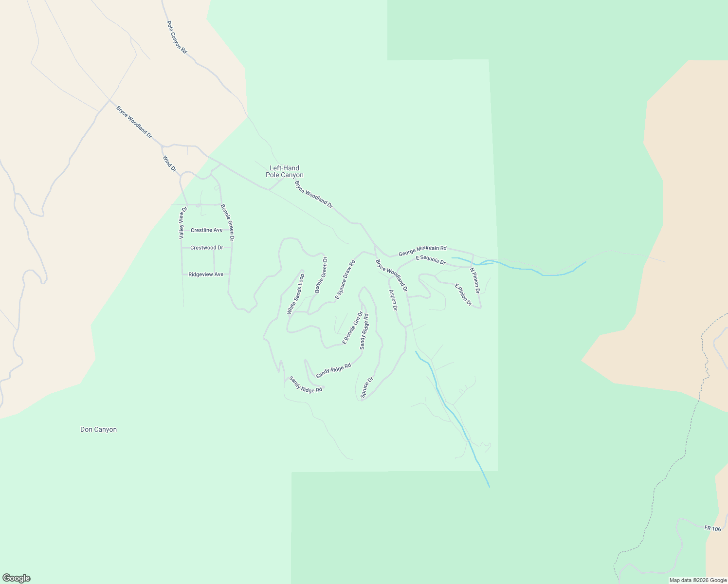 map of restaurants, bars, coffee shops, grocery stores, and more near Spruce Drive in Kanab