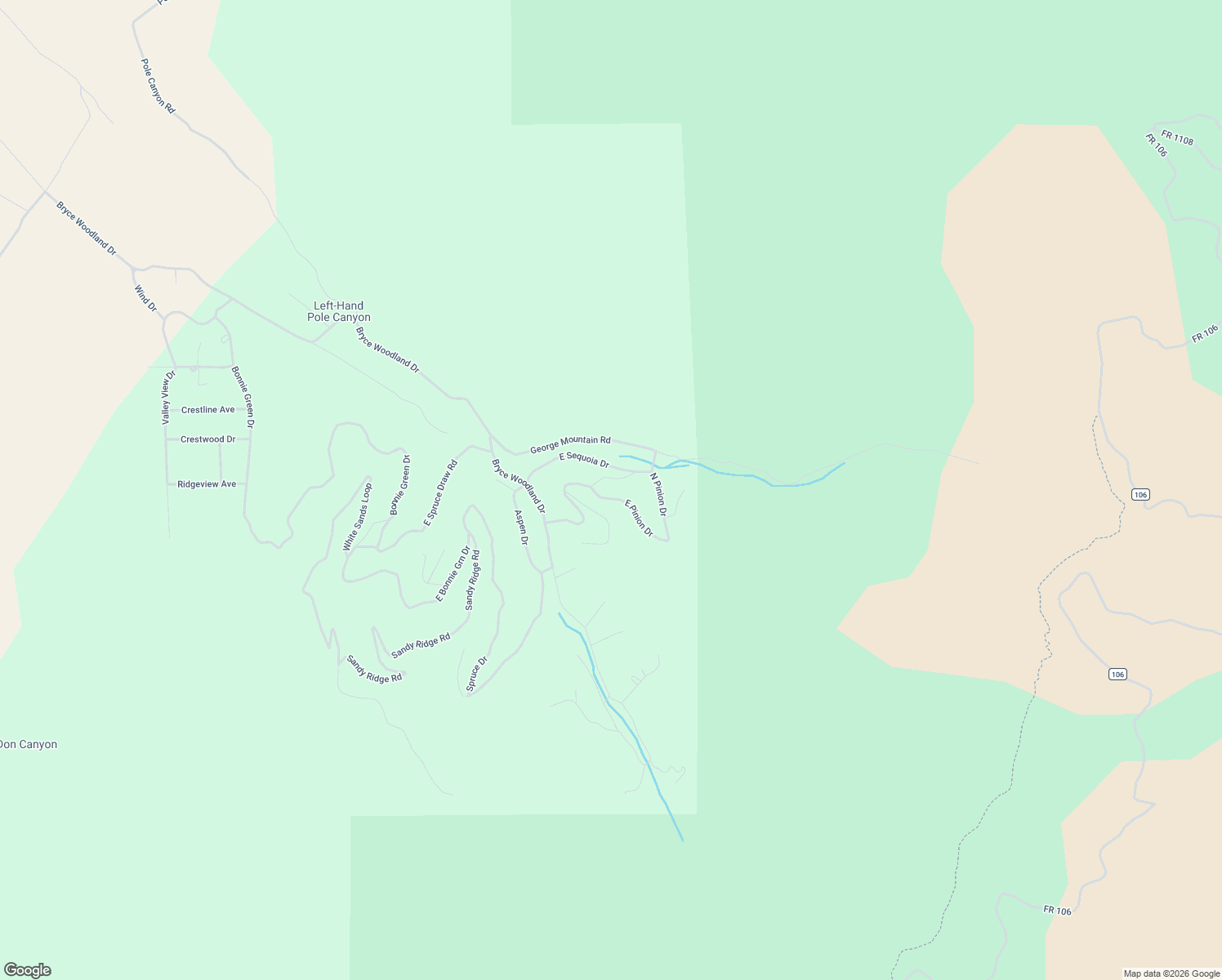 map of restaurants, bars, coffee shops, grocery stores, and more near Meadow View Road in Kanab