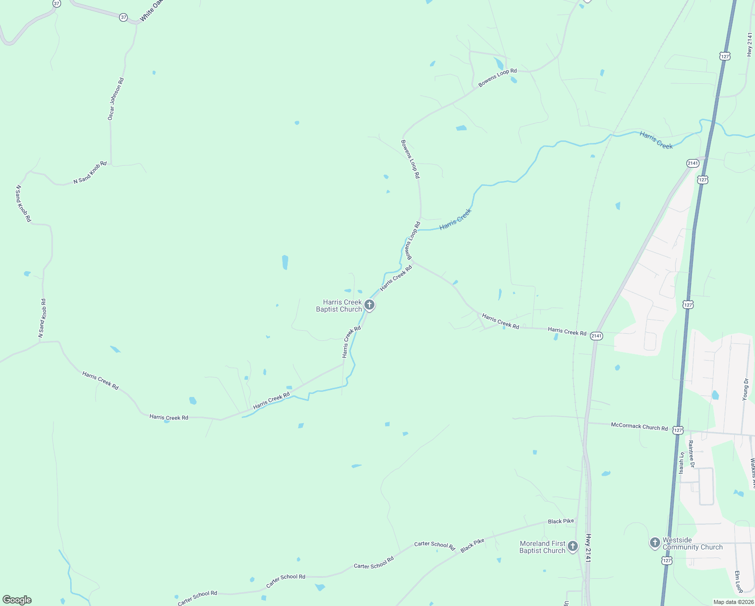 map of restaurants, bars, coffee shops, grocery stores, and more near 733-1245 Harris Creek Road in Stanford