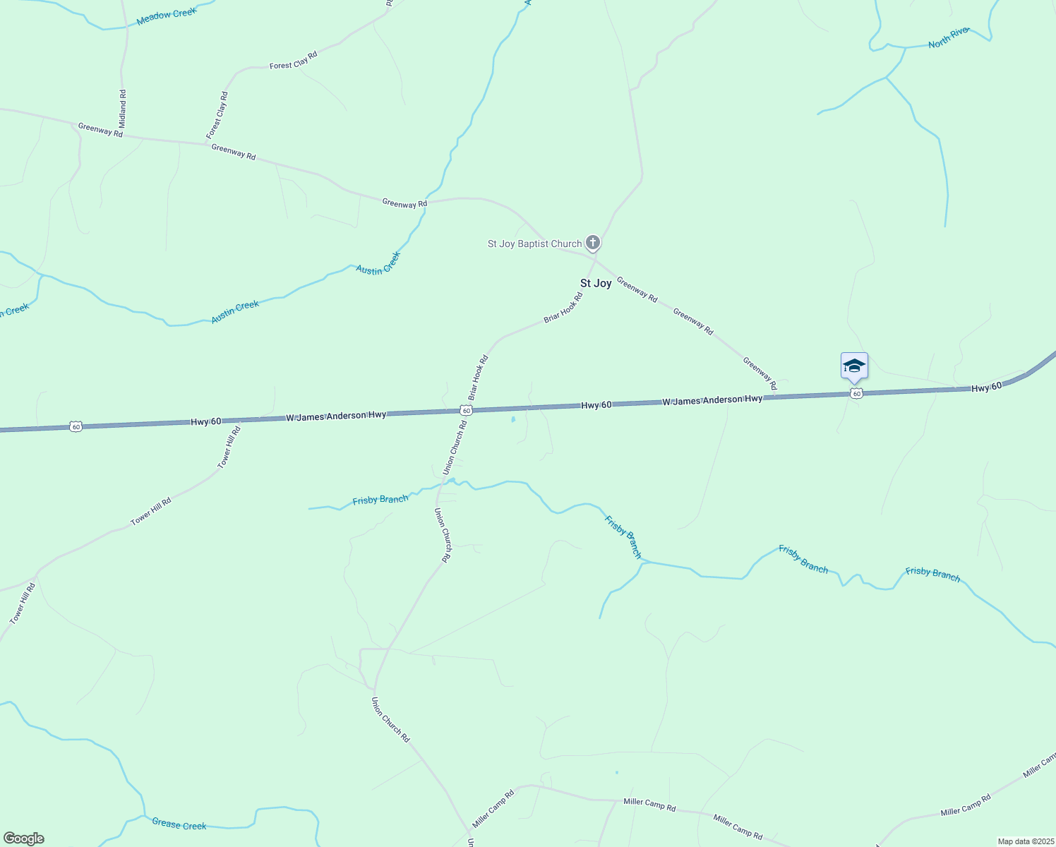 map of restaurants, bars, coffee shops, grocery stores, and more near Booth Boulevard in Buckingham