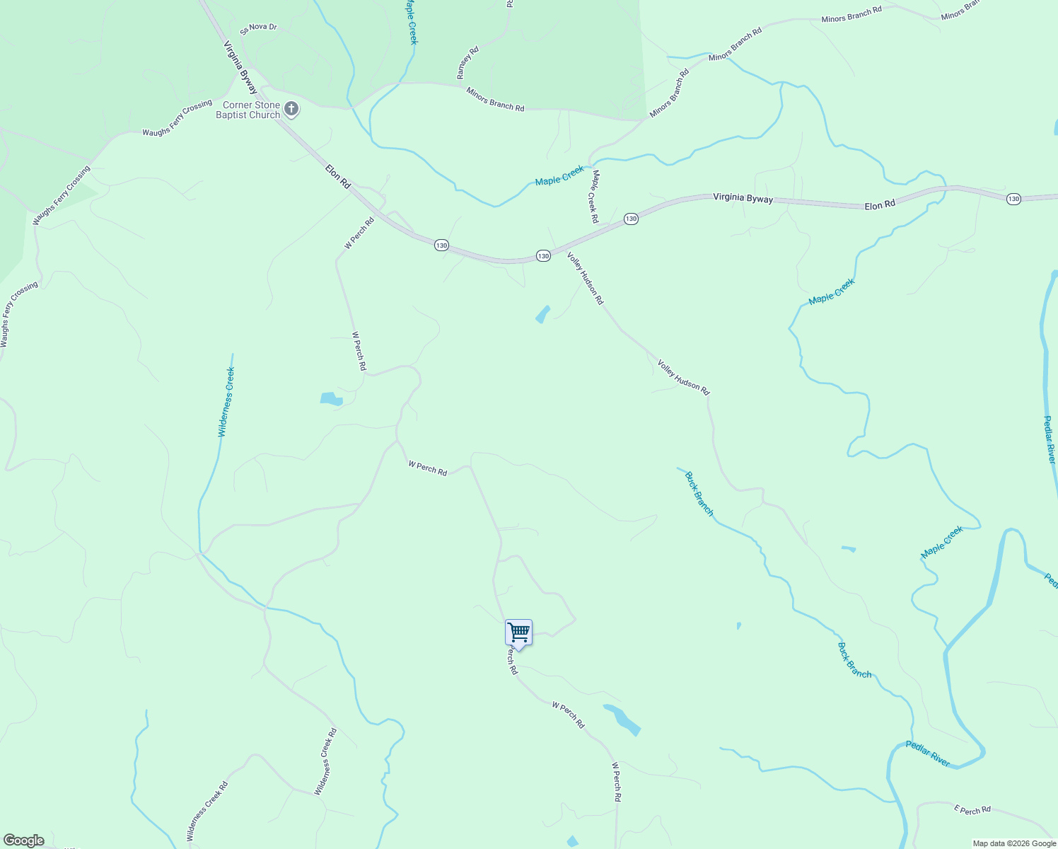 map of restaurants, bars, coffee shops, grocery stores, and more near 2585 West Perch Road in Monroe