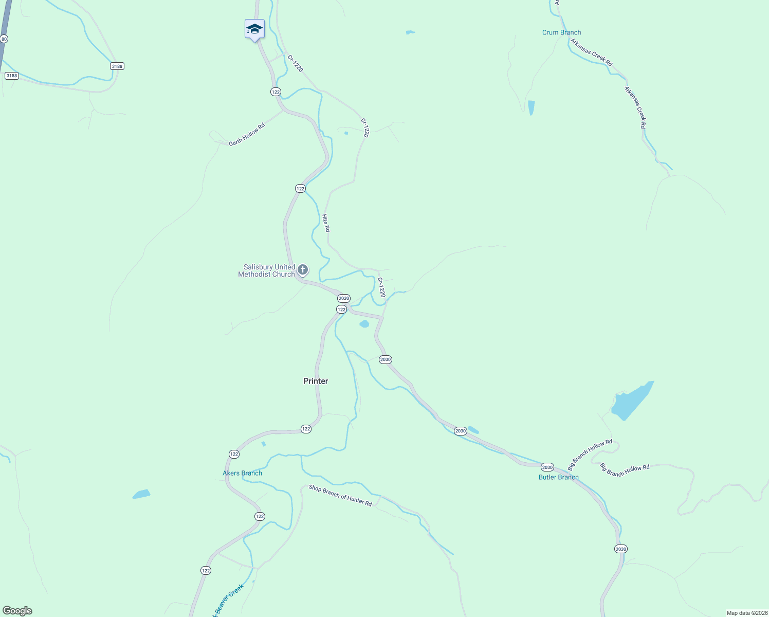 map of restaurants, bars, coffee shops, grocery stores, and more near 3176 Hite Road in Martin