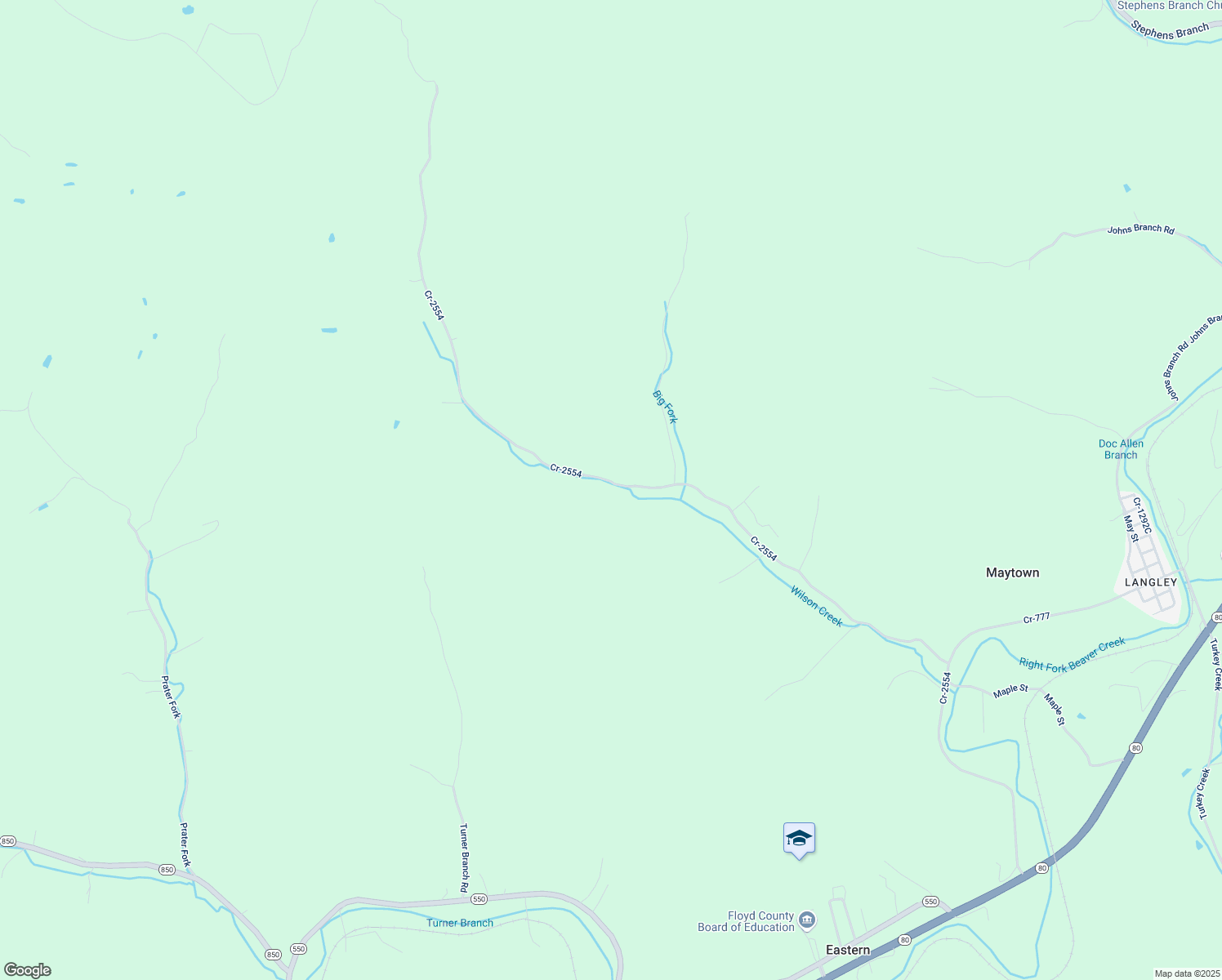 map of restaurants, bars, coffee shops, grocery stores, and more near 1165 Cr-2554 in Langley