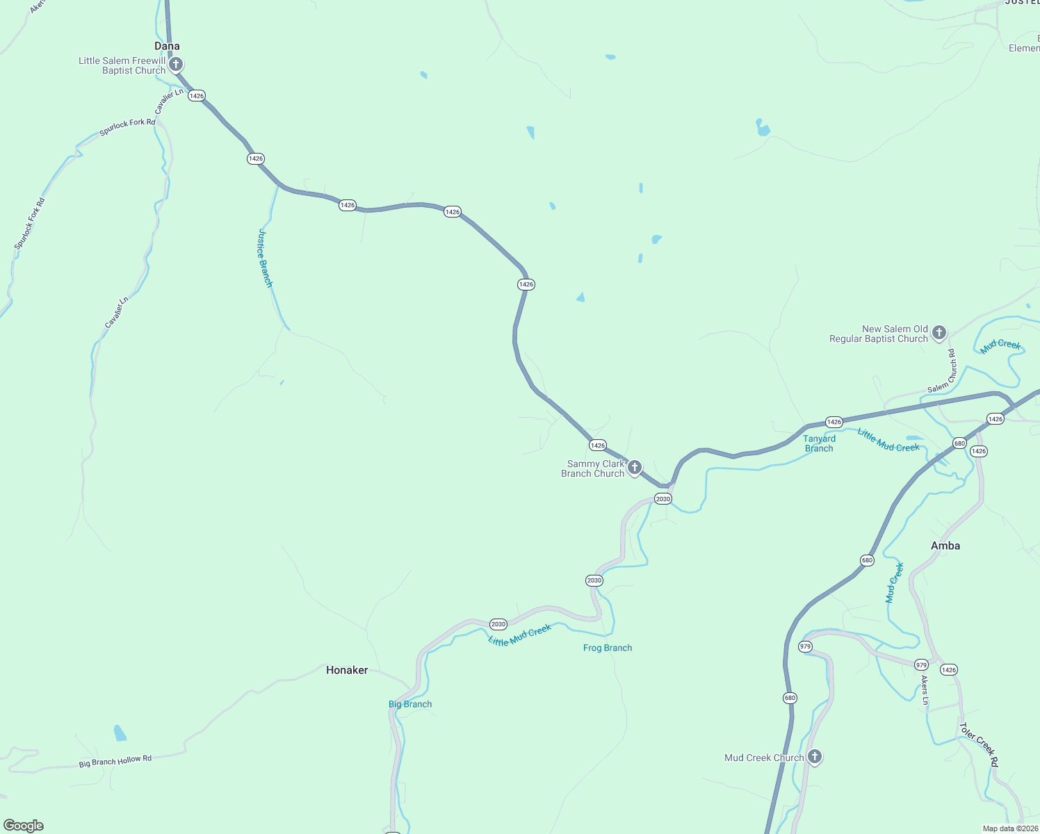 map of restaurants, bars, coffee shops, grocery stores, and more near 124 Hillcrest Lane in Dana