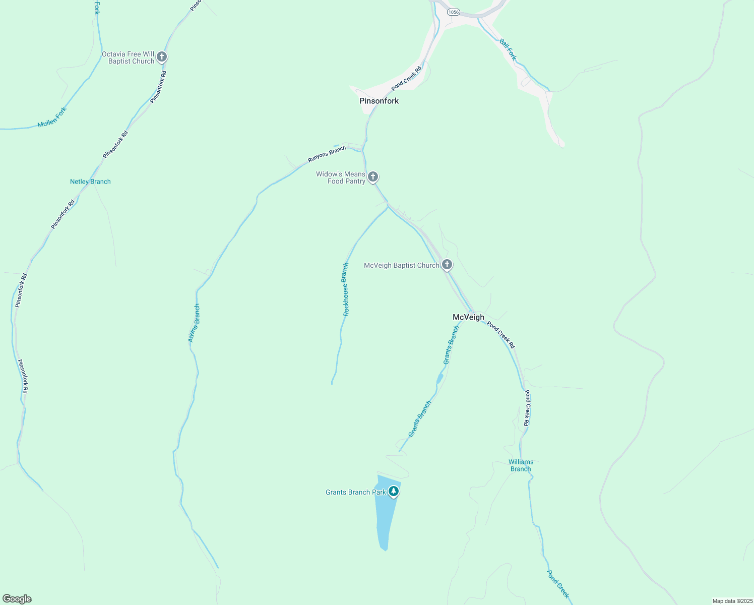 map of restaurants, bars, coffee shops, grocery stores, and more near in Pinsonfork