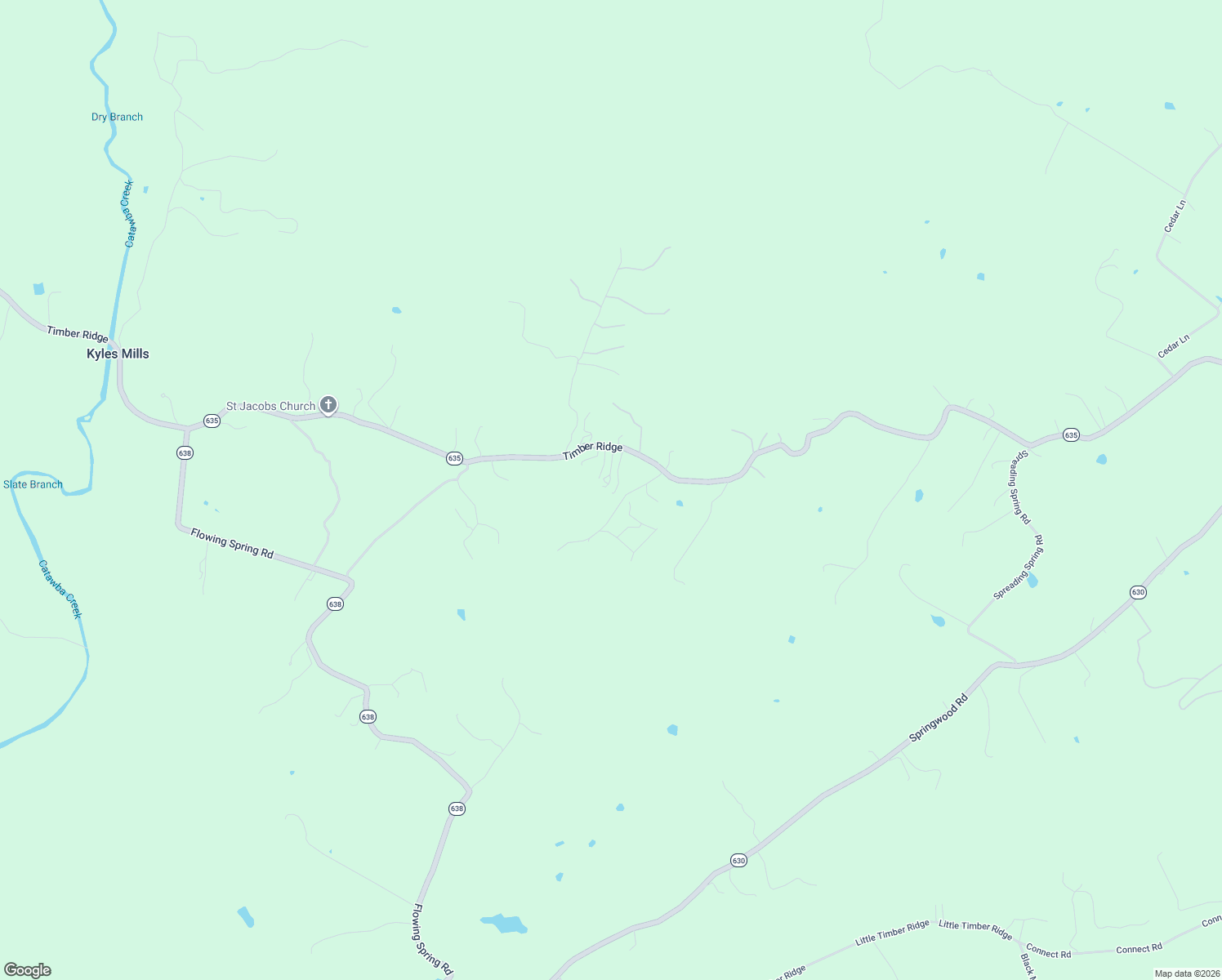 map of restaurants, bars, coffee shops, grocery stores, and more near 2628 Timber Ridge in Buchanan