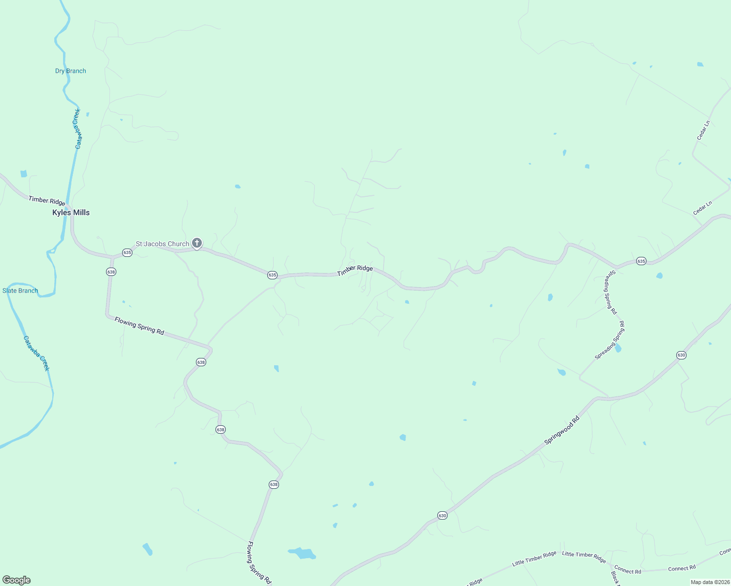 map of restaurants, bars, coffee shops, grocery stores, and more near 2628 Timber Ridge in Buchanan