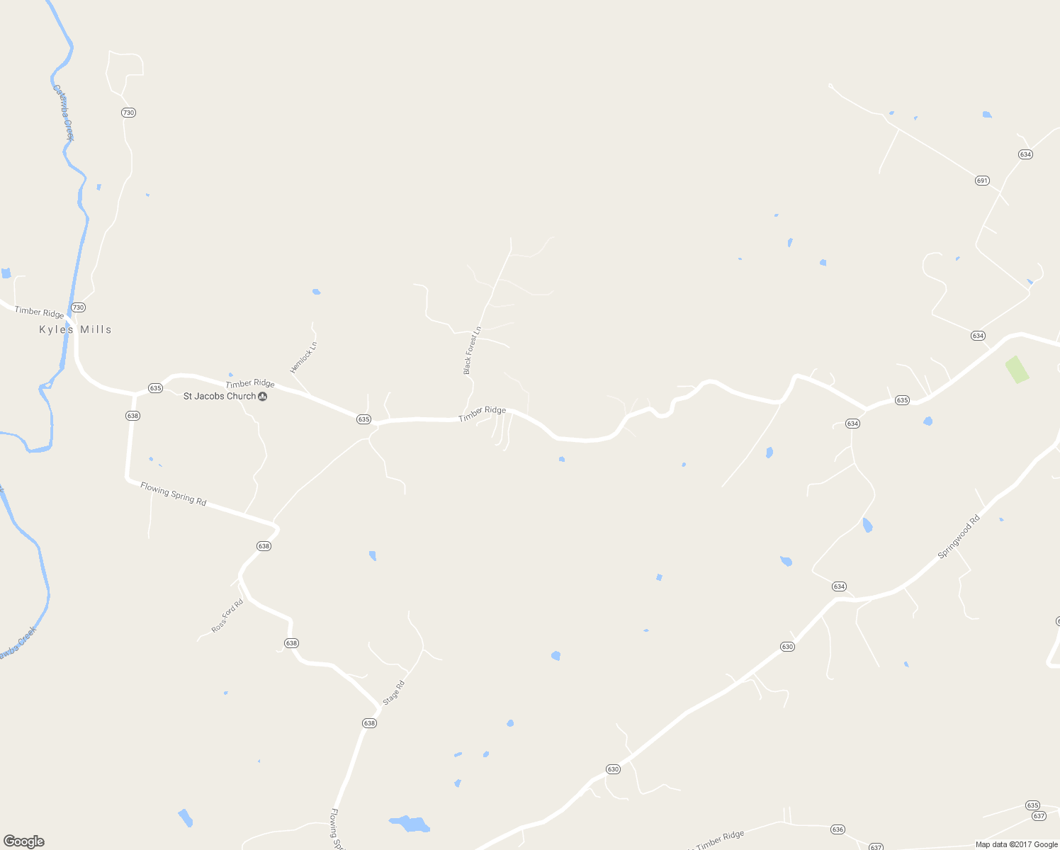 map of restaurants, bars, coffee shops, grocery stores, and more near 2644-2680 Timber Ridge in Buchanan