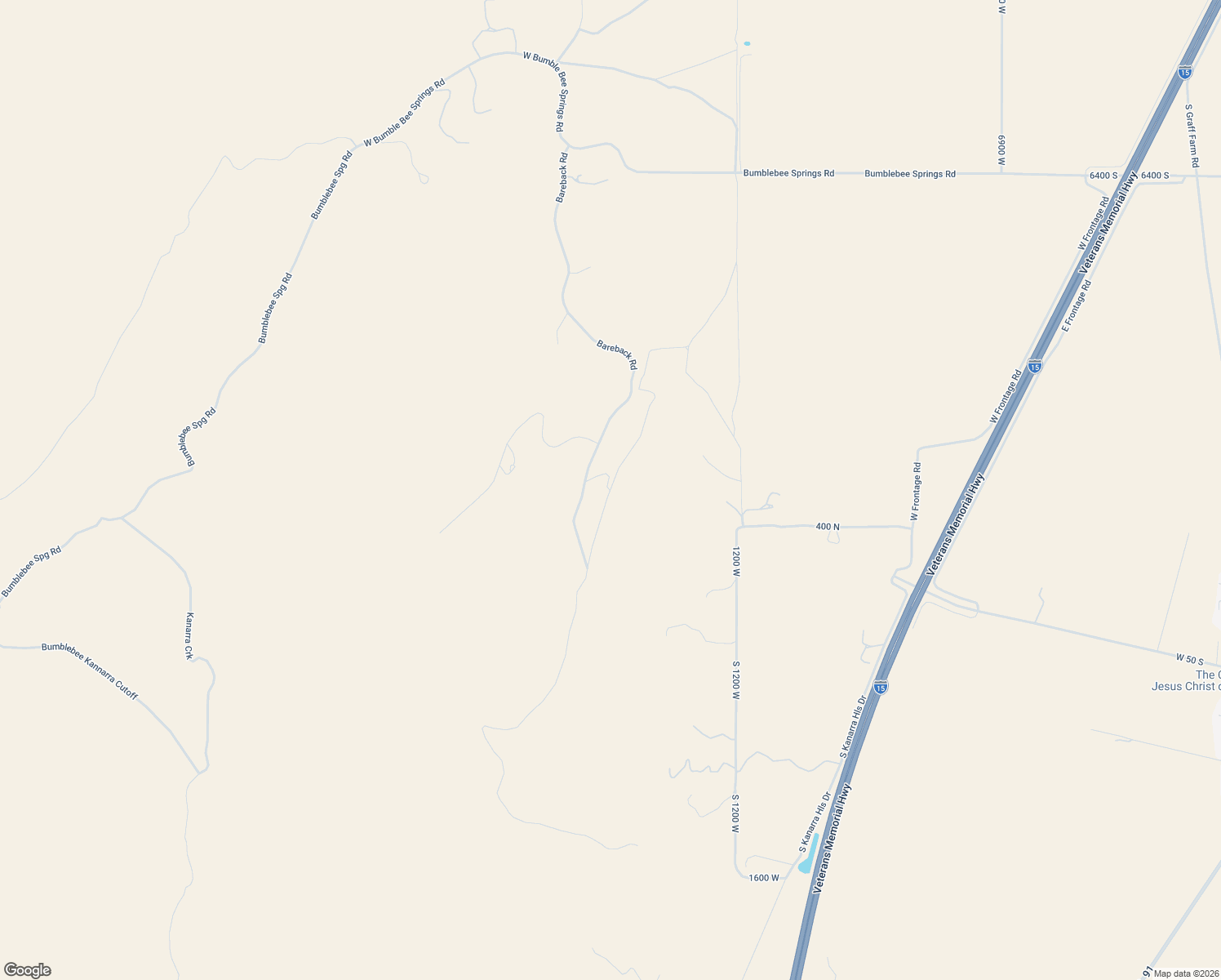 map of restaurants, bars, coffee shops, grocery stores, and more near 7133 Bareback Road in Cedar City