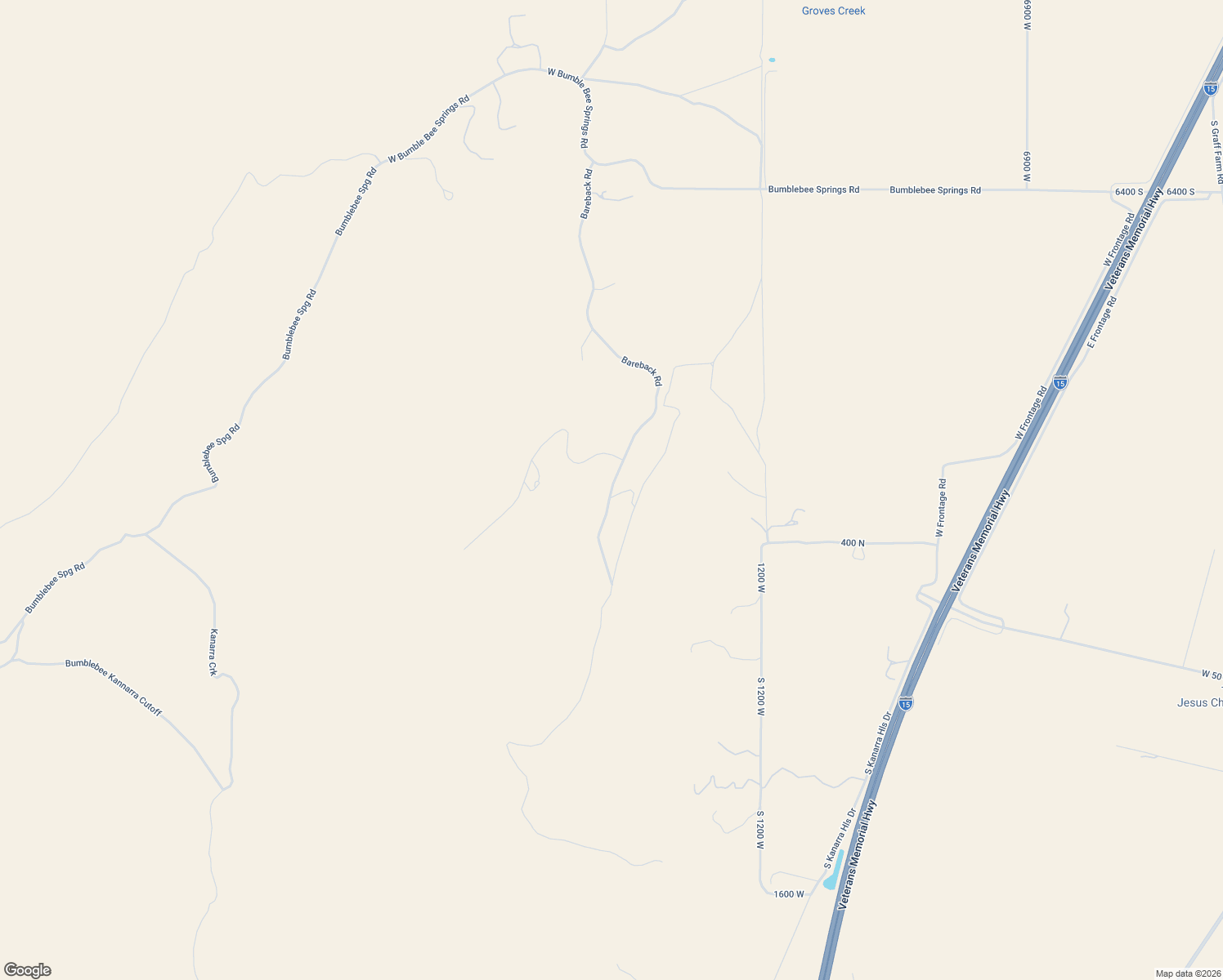 map of restaurants, bars, coffee shops, grocery stores, and more near 7133 Bareback Road in Cedar City