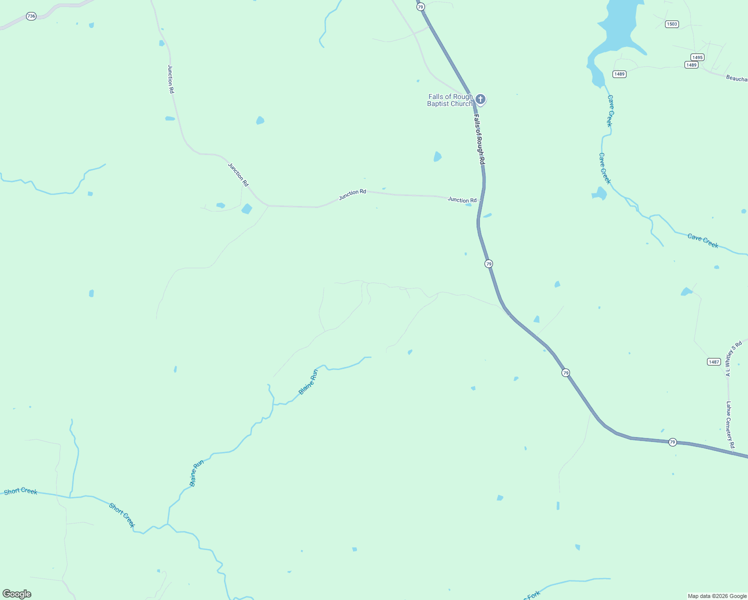 map of restaurants, bars, coffee shops, grocery stores, and more near 9825 Falls of Rough Road in Falls of Rough