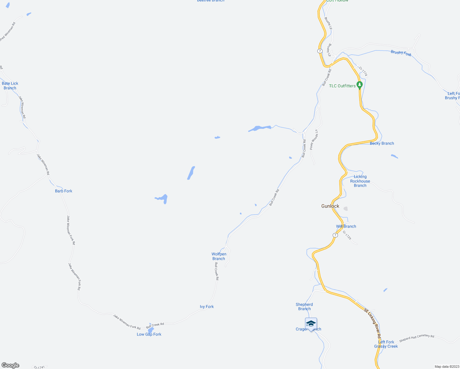 map of restaurants, bars, coffee shops, grocery stores, and more near in Waldo