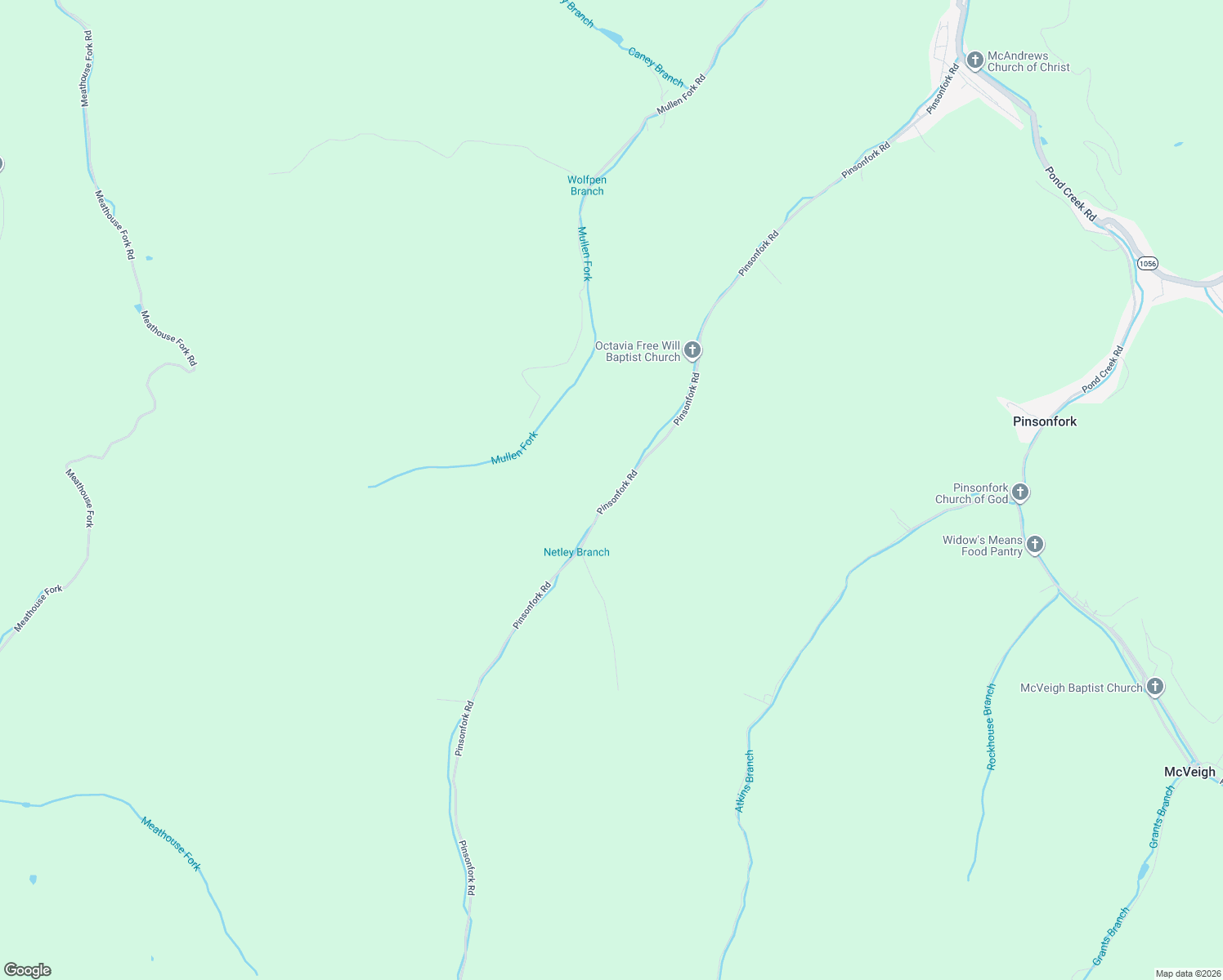 map of restaurants, bars, coffee shops, grocery stores, and more near 791-1849 Pinsonfork Road in McAndrews