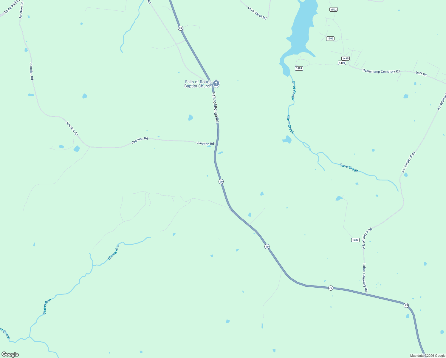 map of restaurants, bars, coffee shops, grocery stores, and more near 9825-10385 Falls of Rough Road in Falls of Rough