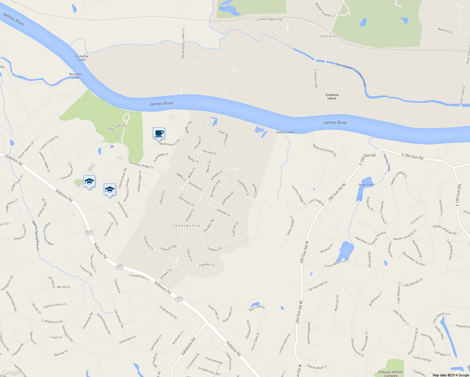 map of restaurants, bars, coffee shops, grocery stores, and more near 3718 Edenfield Rd in Midlothian