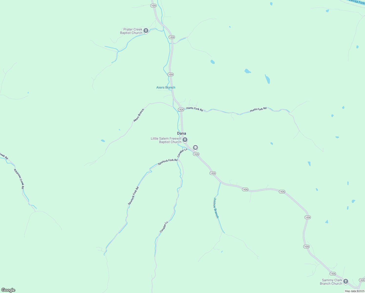 map of restaurants, bars, coffee shops, grocery stores, and more near Sycamore Lane in Floyd County