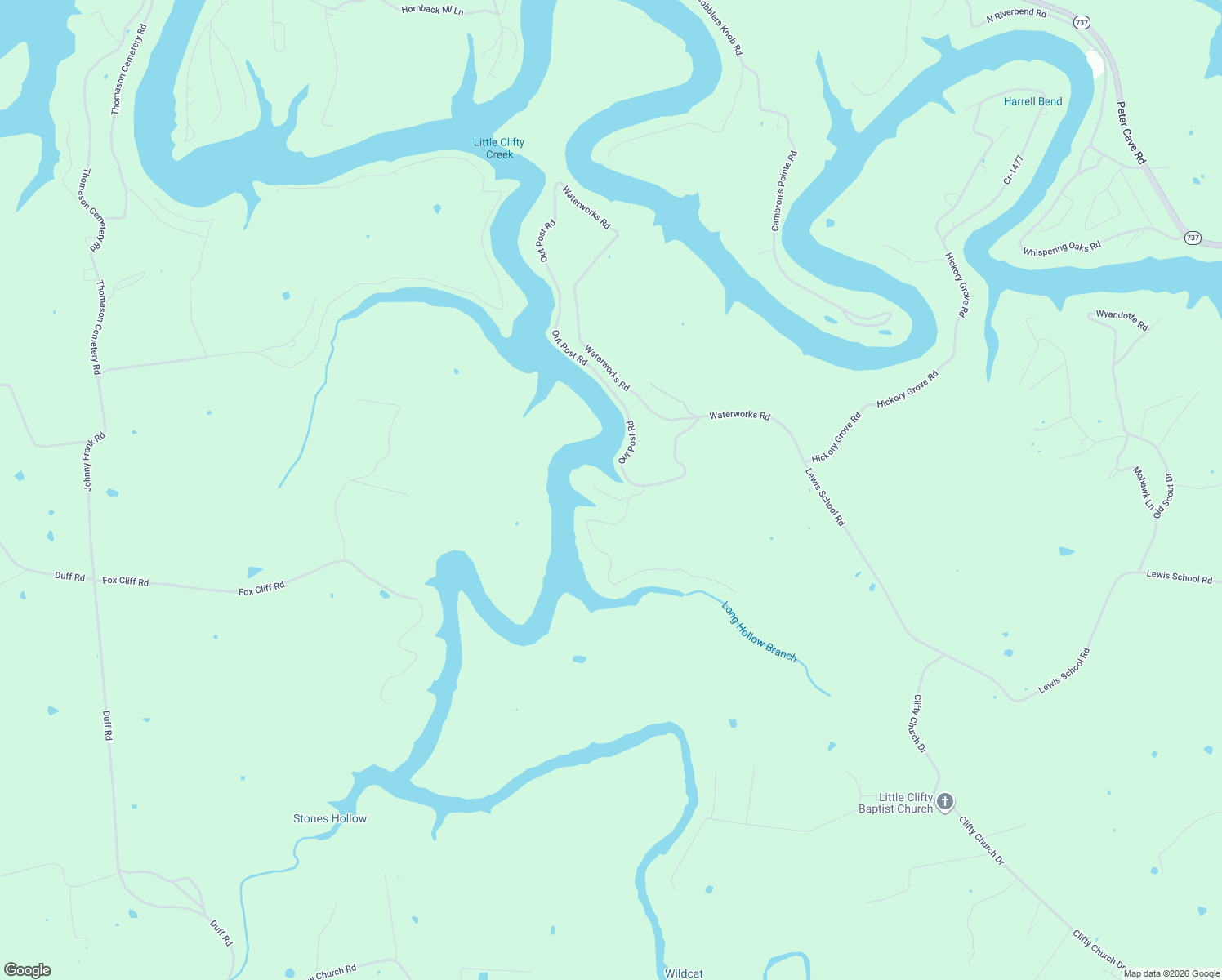 map of restaurants, bars, coffee shops, grocery stores, and more near 61 Josh Lane in Leitchfield