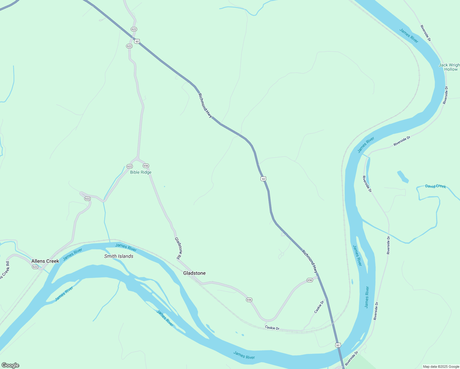 map of restaurants, bars, coffee shops, grocery stores, and more near 8290 Richmond Highway in Gladstone