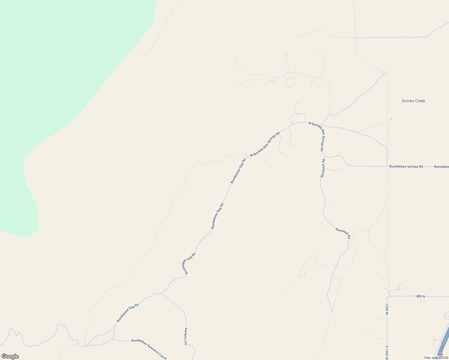 map of restaurants, bars, coffee shops, grocery stores, and more near 8044 West Bumble Bee Springs Road in Cedar City