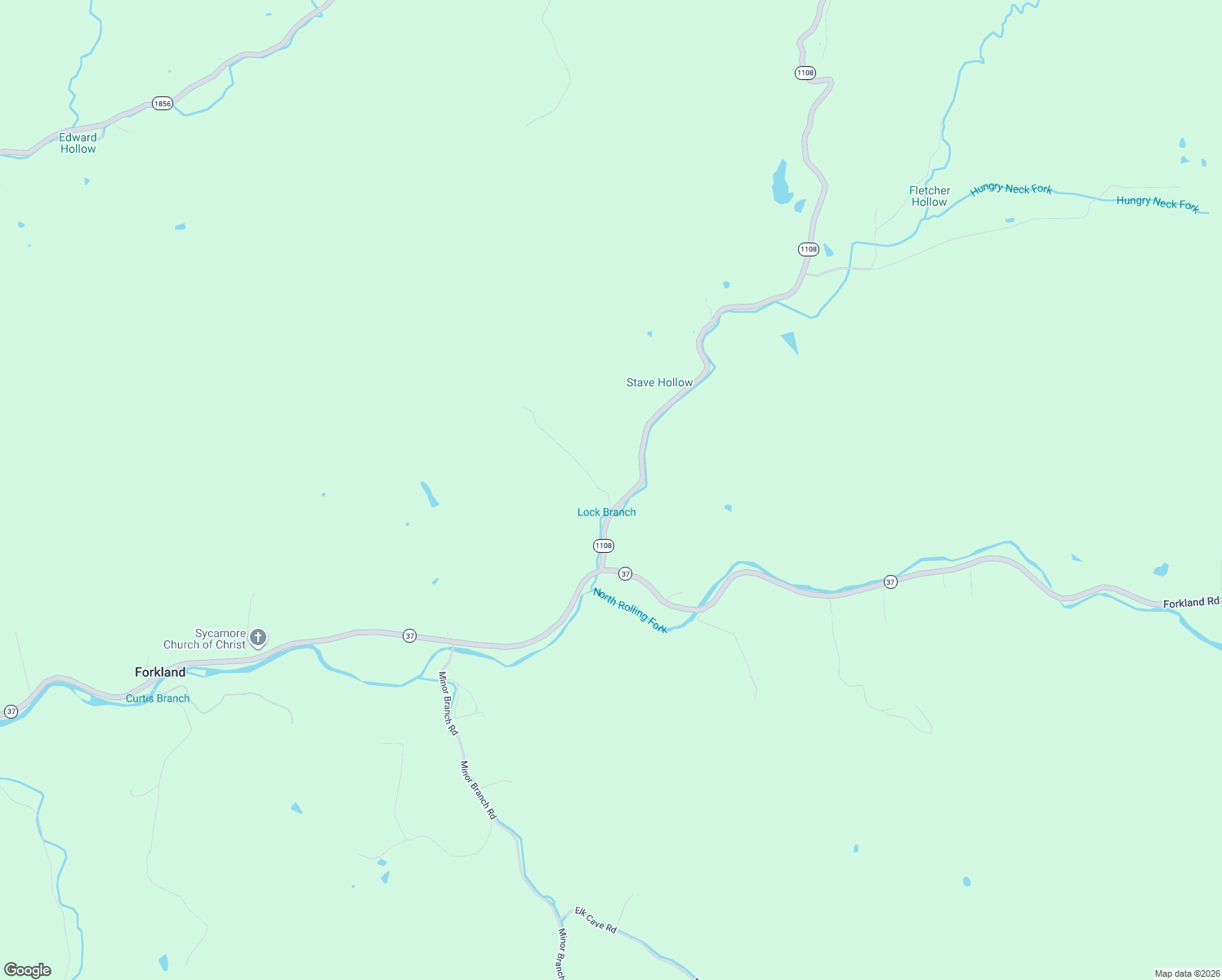 map of restaurants, bars, coffee shops, grocery stores, and more near 3515 State Highway 1108 in Parksville
