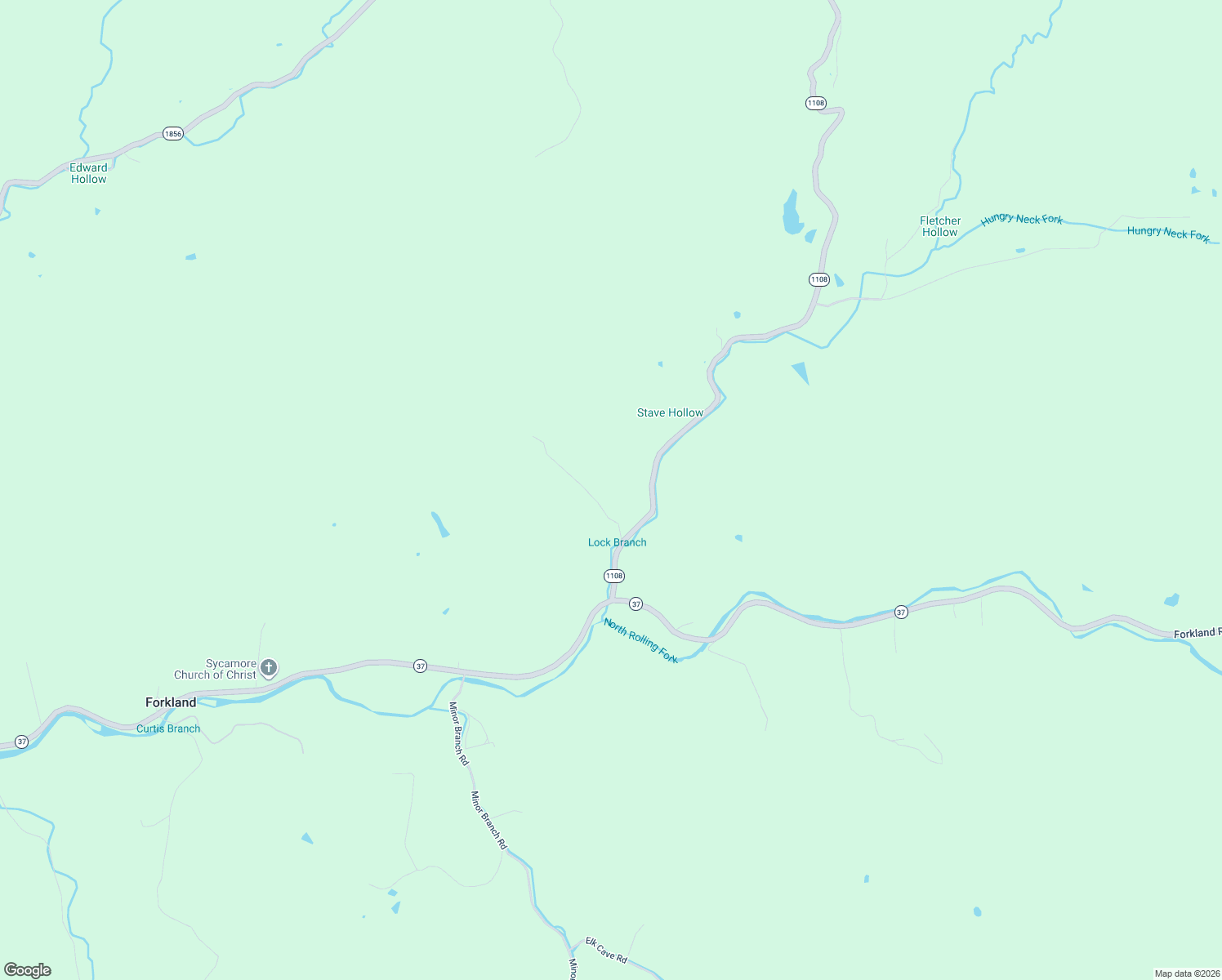 map of restaurants, bars, coffee shops, grocery stores, and more near 3515 State Highway 1108 in Parksville
