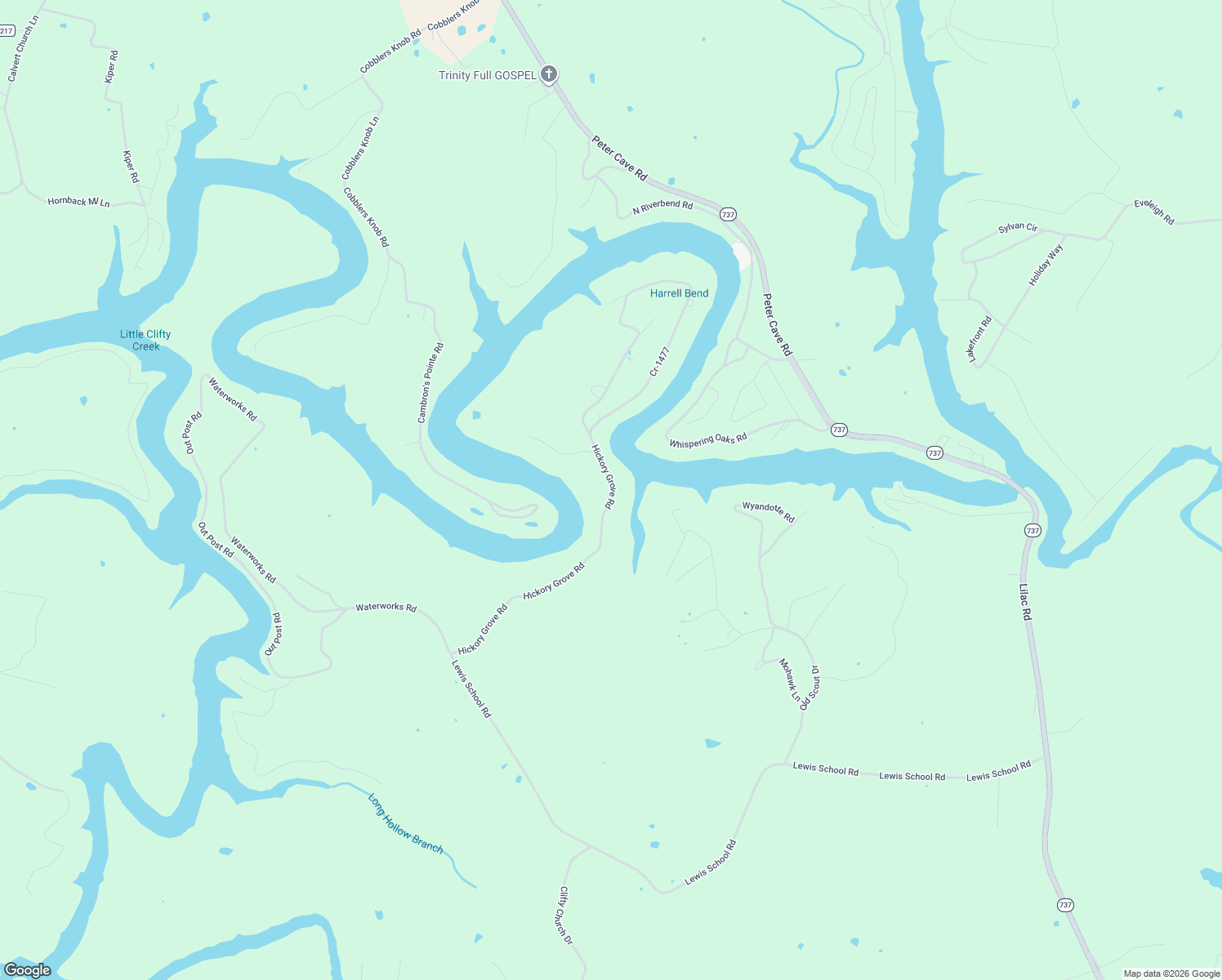 map of restaurants, bars, coffee shops, grocery stores, and more near 2-598 Hickory Grove Road in Leitchfield