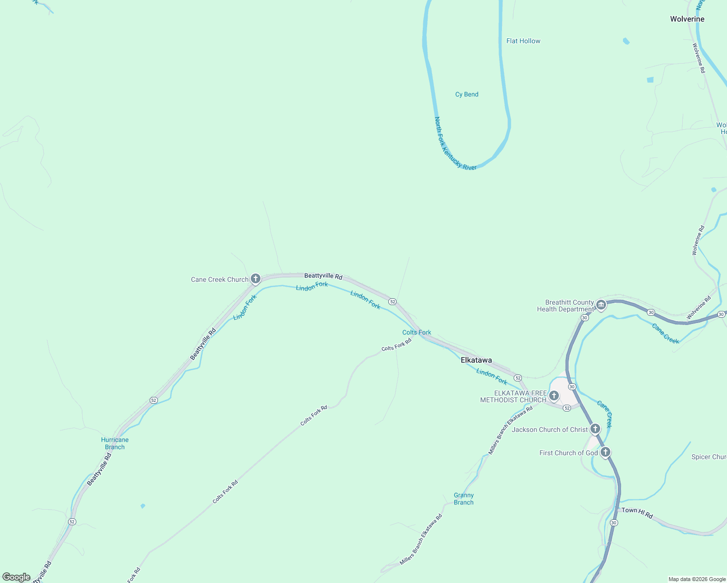 map of restaurants, bars, coffee shops, grocery stores, and more near 1235 Beattyville Road in Jackson