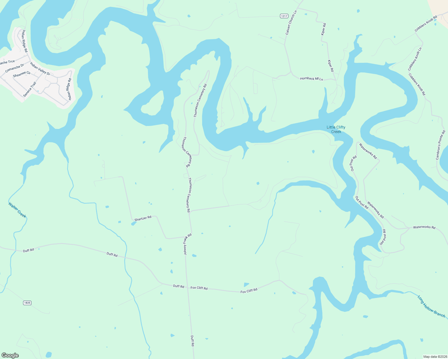 map of restaurants, bars, coffee shops, grocery stores, and more near 2-1198 Kendall Road in Leitchfield
