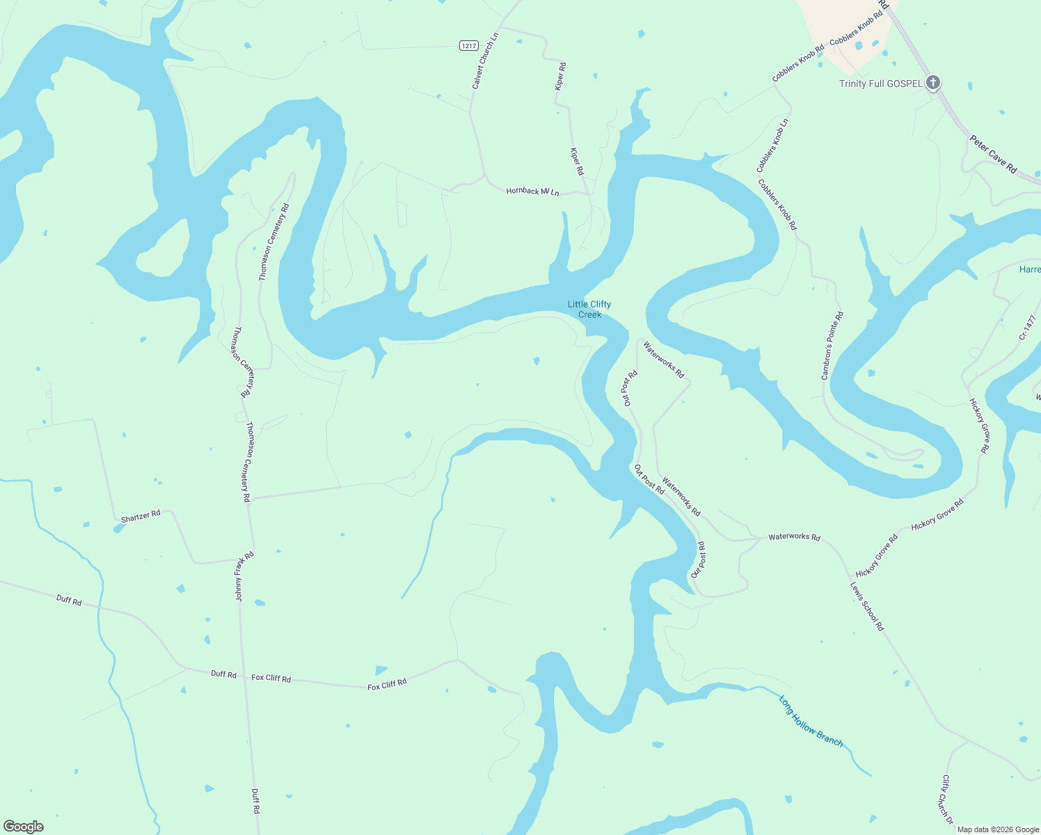 map of restaurants, bars, coffee shops, grocery stores, and more near 1755 Johnny Frank Road in Leitchfield
