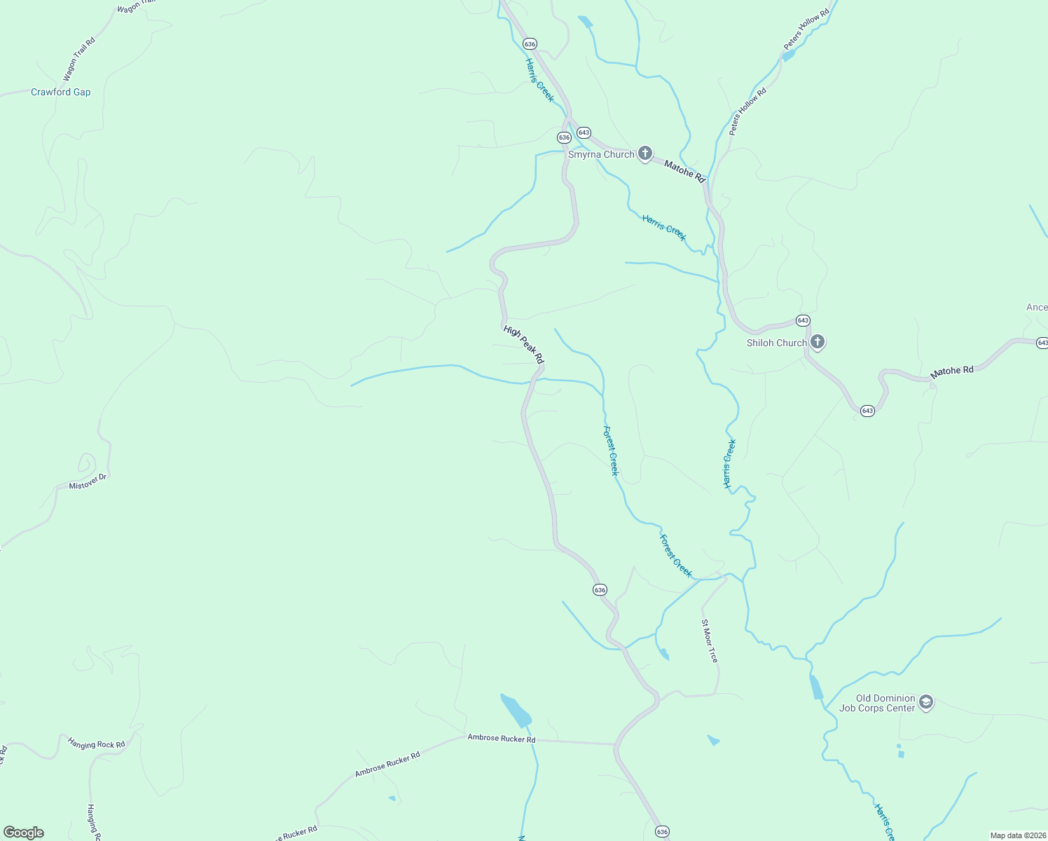 map of restaurants, bars, coffee shops, grocery stores, and more near State Route 636 in Monroe