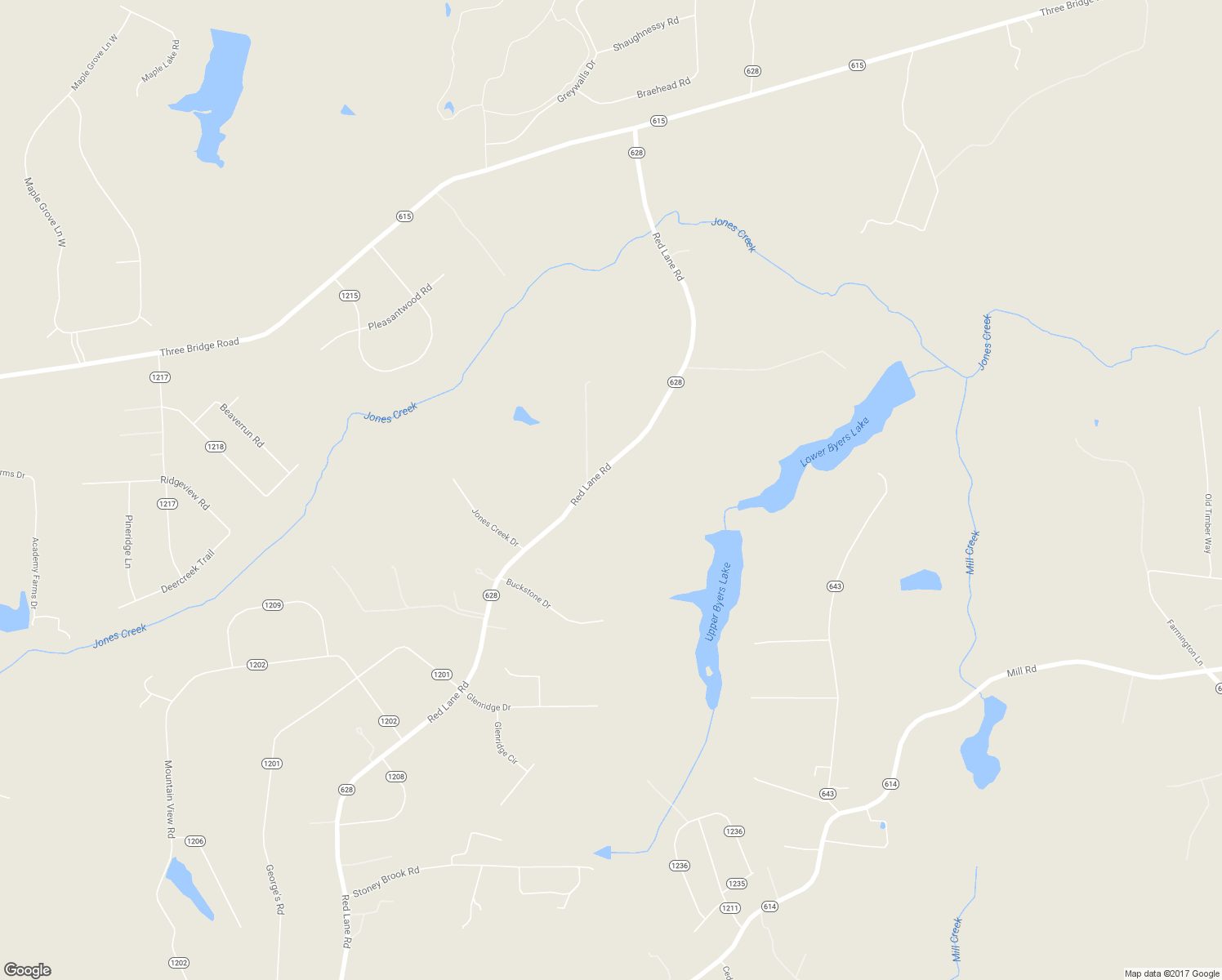 map of restaurants, bars, coffee shops, grocery stores, and more near 2700 Red Lane Road in Powhatan