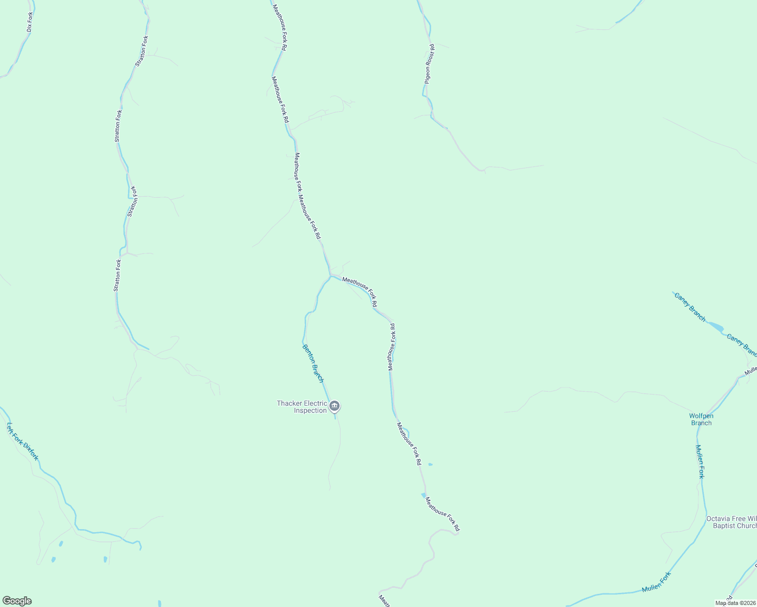 map of restaurants, bars, coffee shops, grocery stores, and more near Meathouse Fork Road in Canada