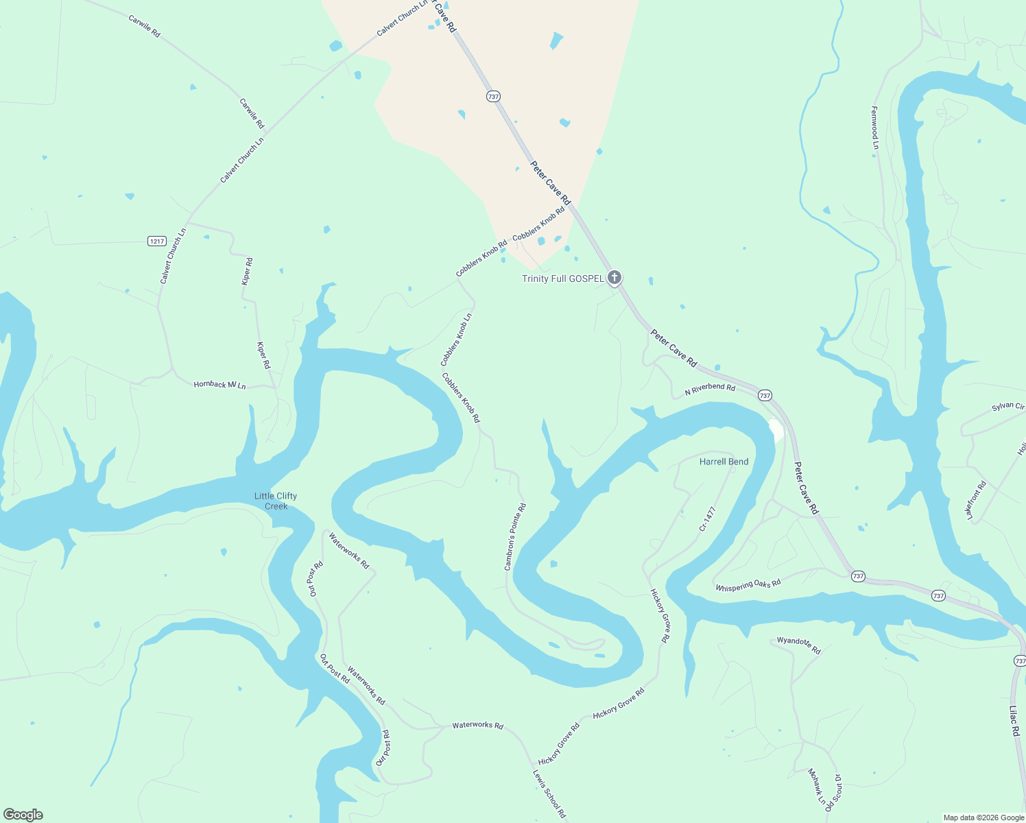map of restaurants, bars, coffee shops, grocery stores, and more near 43 Cambrons Point Lane in Leitchfield
