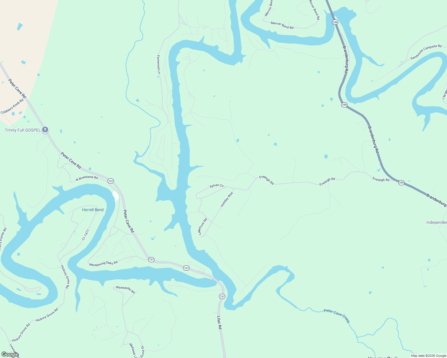 map of restaurants, bars, coffee shops, grocery stores, and more near 498 Coopers Point Road in Leitchfield