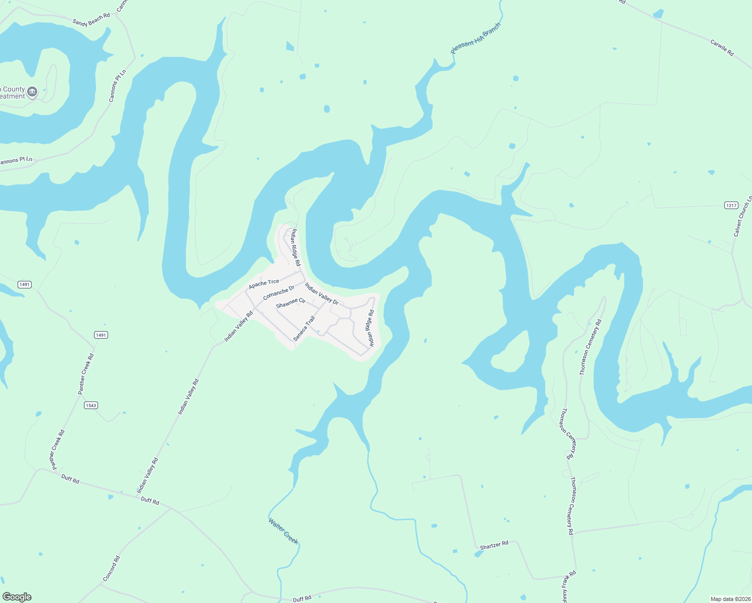 map of restaurants, bars, coffee shops, grocery stores, and more near 253-279 Indian Ridge Road in Falls of Rough