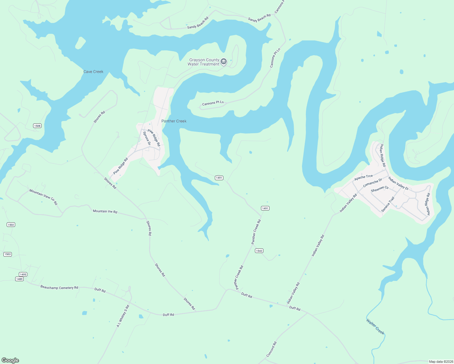 map of restaurants, bars, coffee shops, grocery stores, and more near 714 Panther Creek Road in Falls of Rough