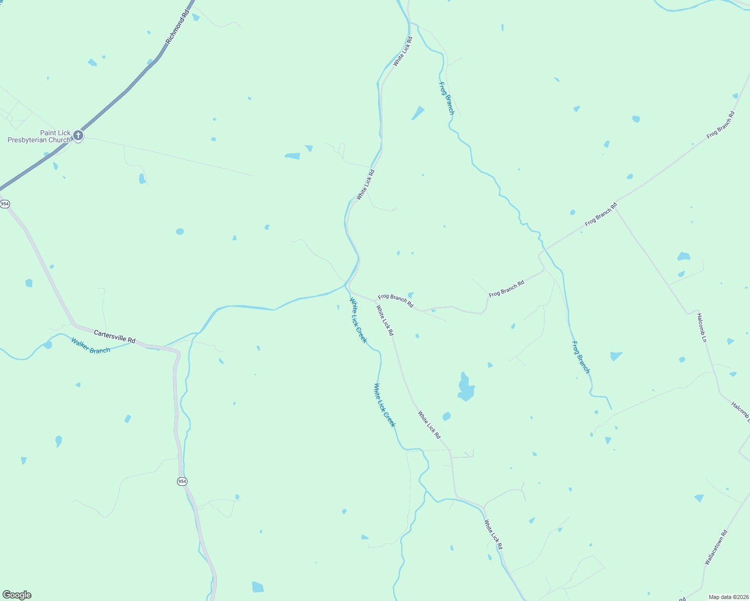 map of restaurants, bars, coffee shops, grocery stores, and more near 354 Frog Branch Road in Paint Lick
