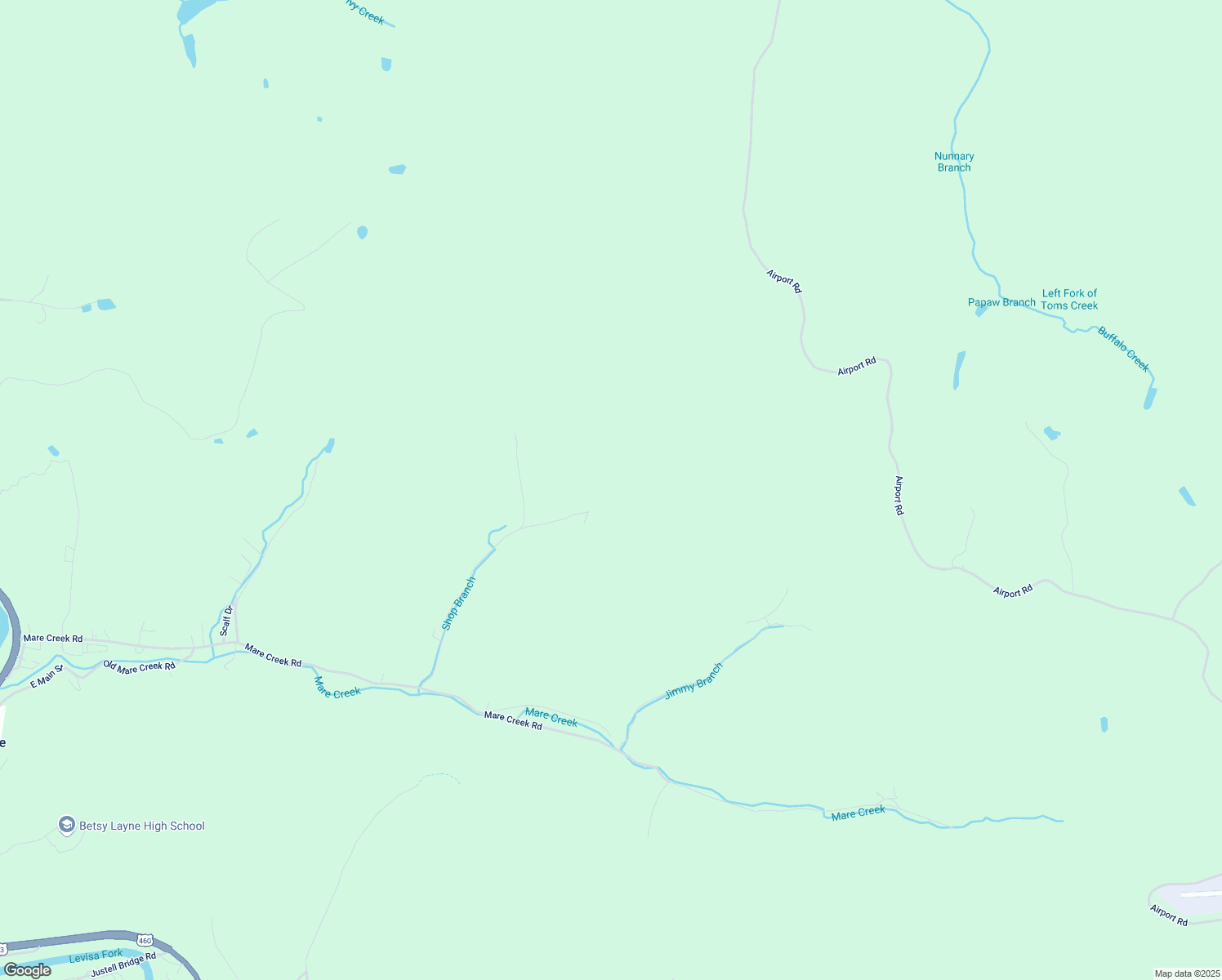 map of restaurants, bars, coffee shops, grocery stores, and more near Shop Branch of Mare Creek Road in Stanville