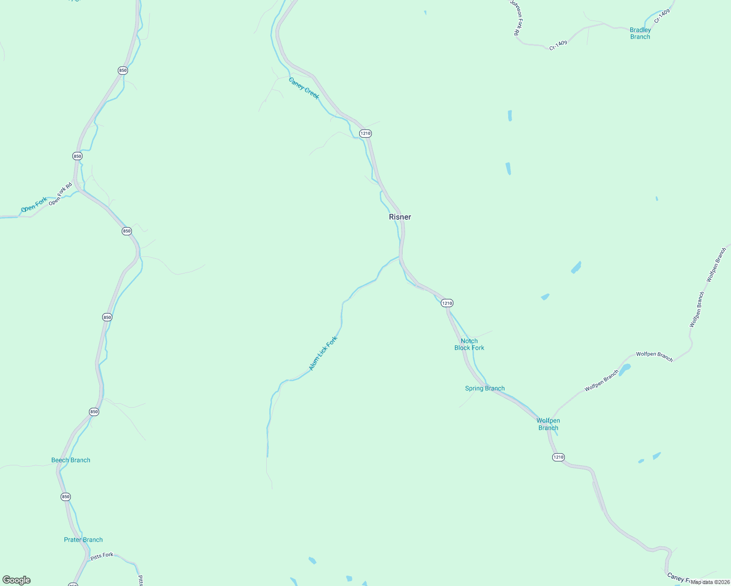 map of restaurants, bars, coffee shops, grocery stores, and more near Alum Lick Fork Road in Martin