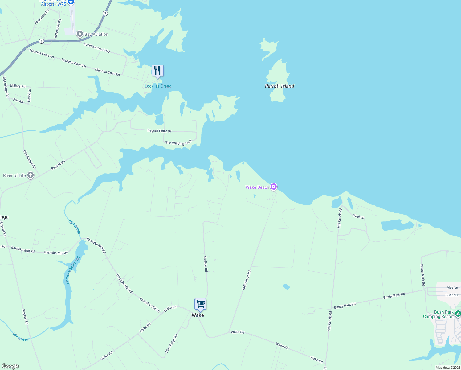 map of restaurants, bars, coffee shops, grocery stores, and more near 1108 Carlton Road in Wake