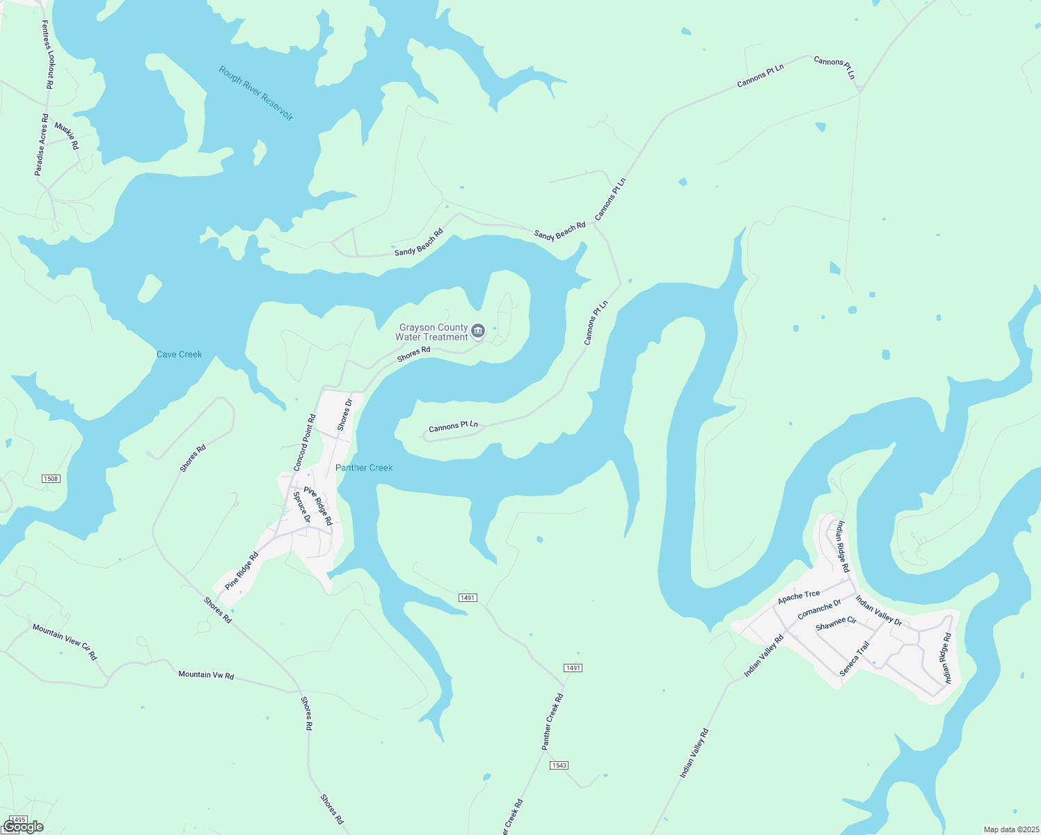 map of restaurants, bars, coffee shops, grocery stores, and more near 48 Cannons Point Road in McDaniels