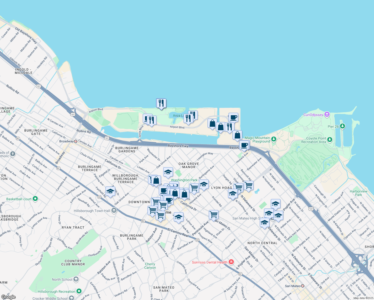 527 Rollins Road, Burlingame CA Walk Score