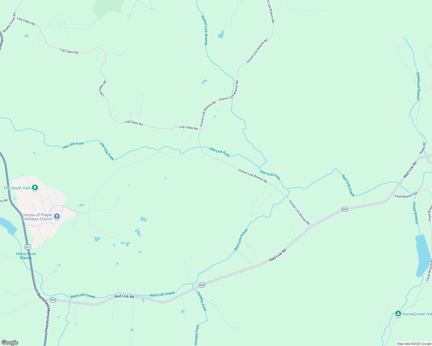 map of restaurants, bars, coffee shops, grocery stores, and more near 2428 Gravel Lick Branch Road in Berea