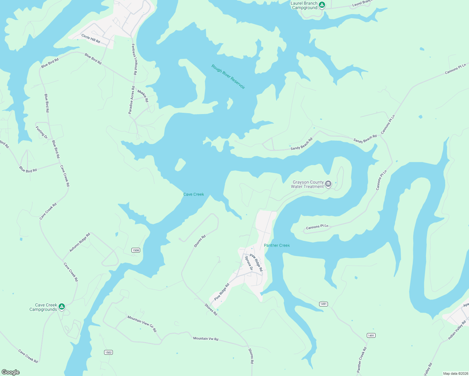 map of restaurants, bars, coffee shops, grocery stores, and more near Concord Point Road in Falls of Rough