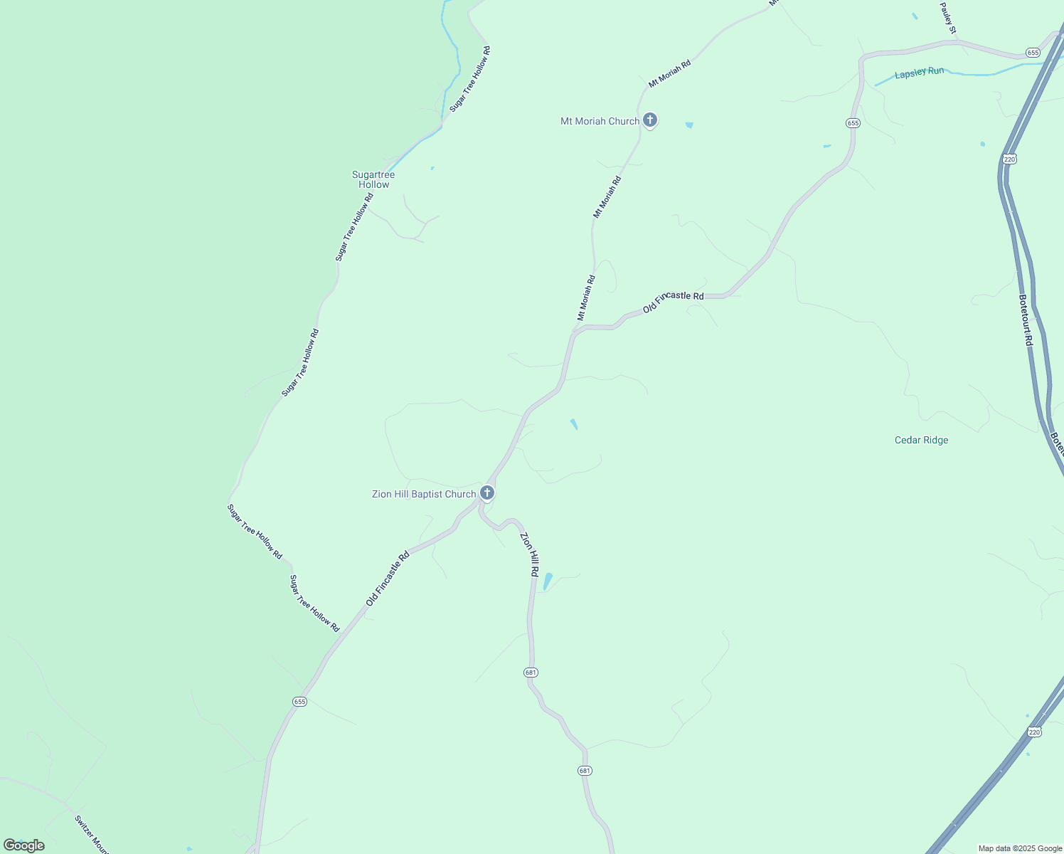map of restaurants, bars, coffee shops, grocery stores, and more near 5882 Old Fincastle Road in Fincastle