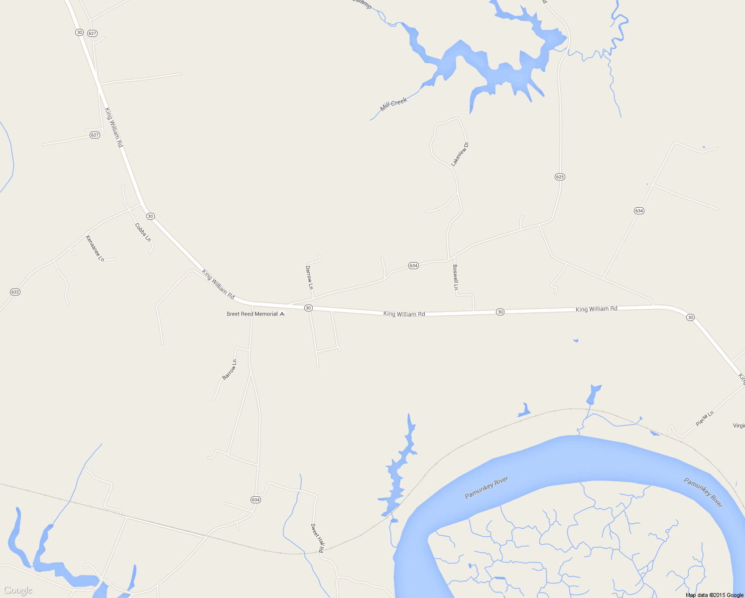 map of restaurants, bars, coffee shops, grocery stores, and more near 30121 King William Road in West Point