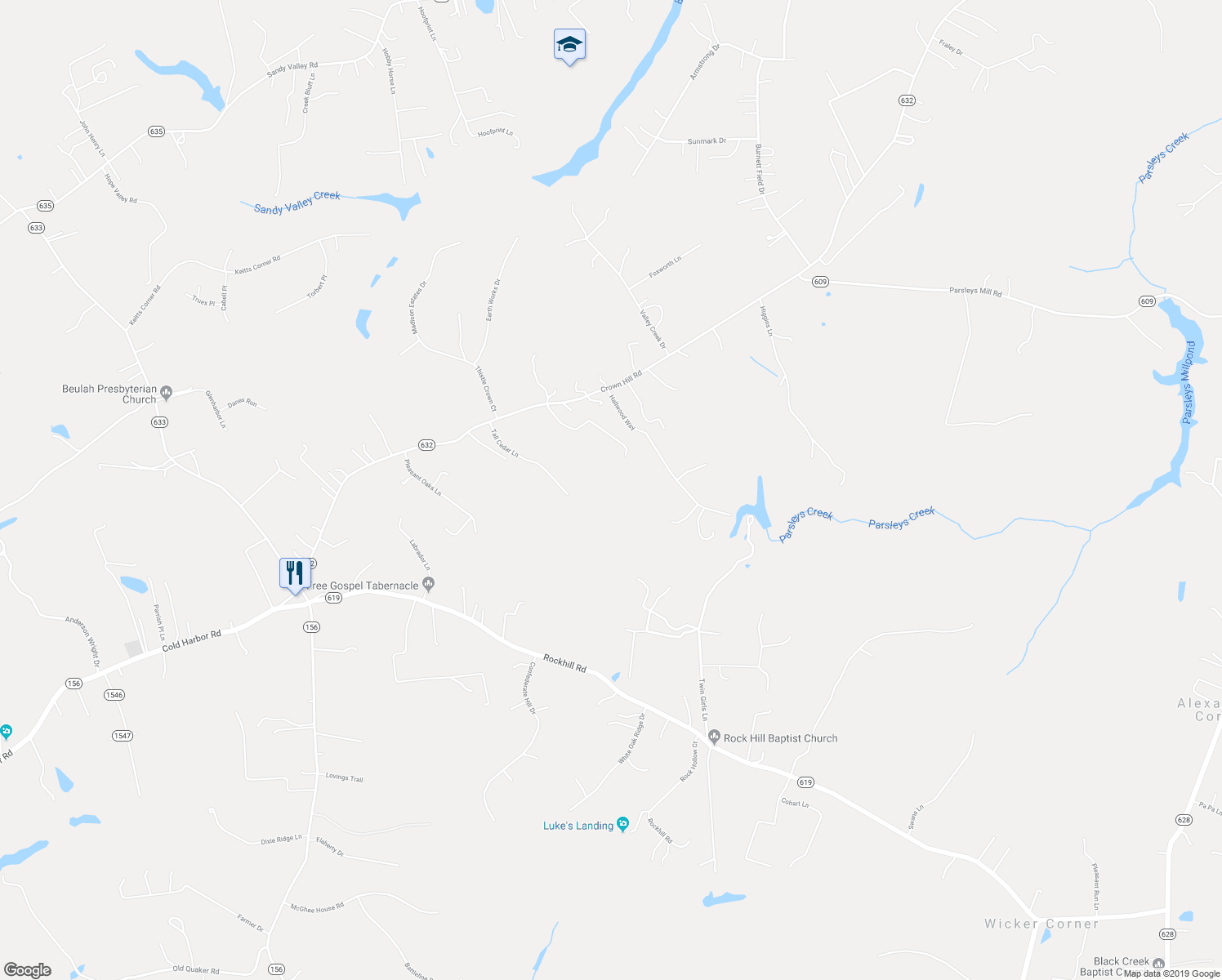map of restaurants, bars, coffee shops, grocery stores, and more near 7026 Tall Cedar Lane in Mechanicsville