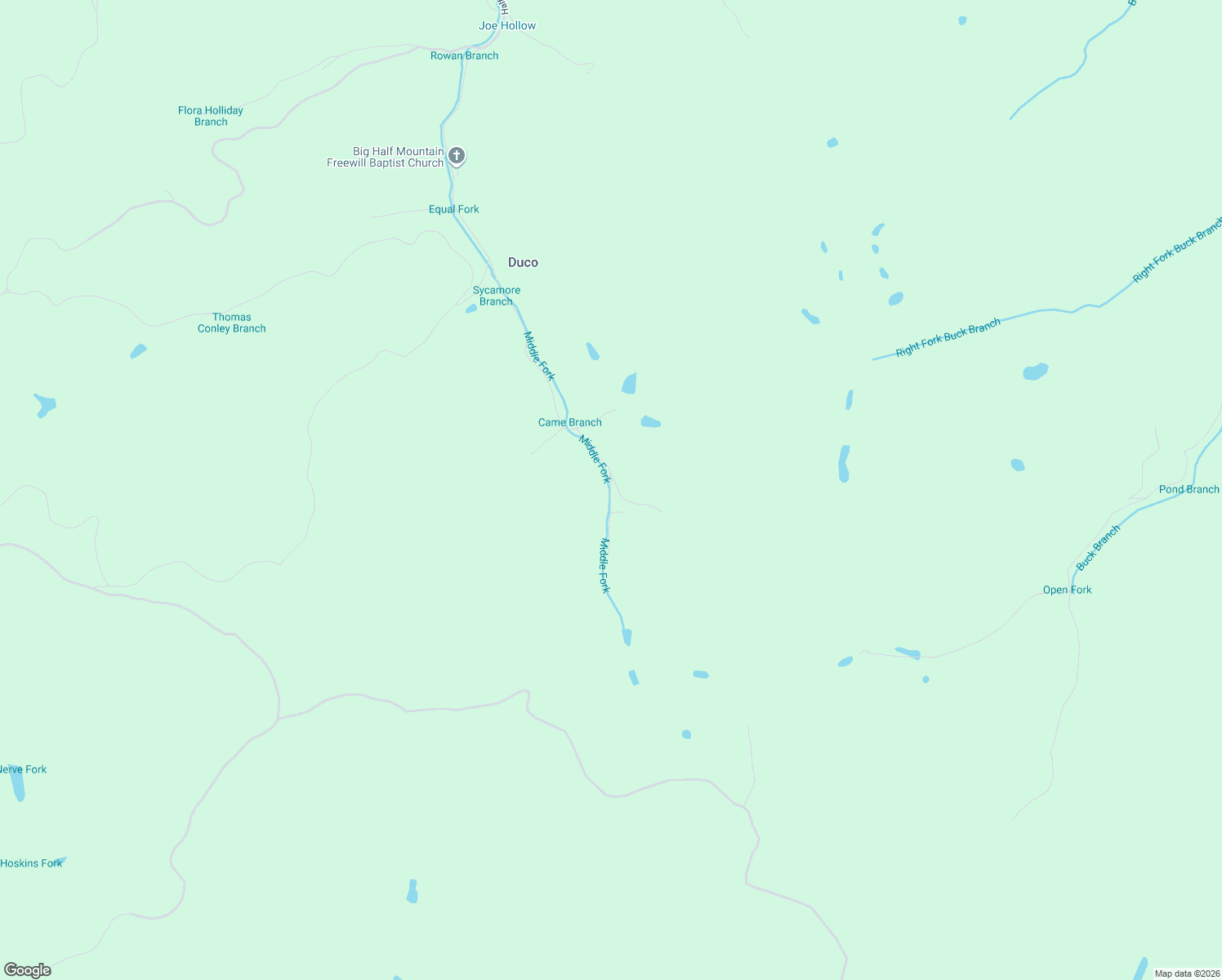 map of restaurants, bars, coffee shops, grocery stores, and more near 5345 Half Mountain Road in Salyersville